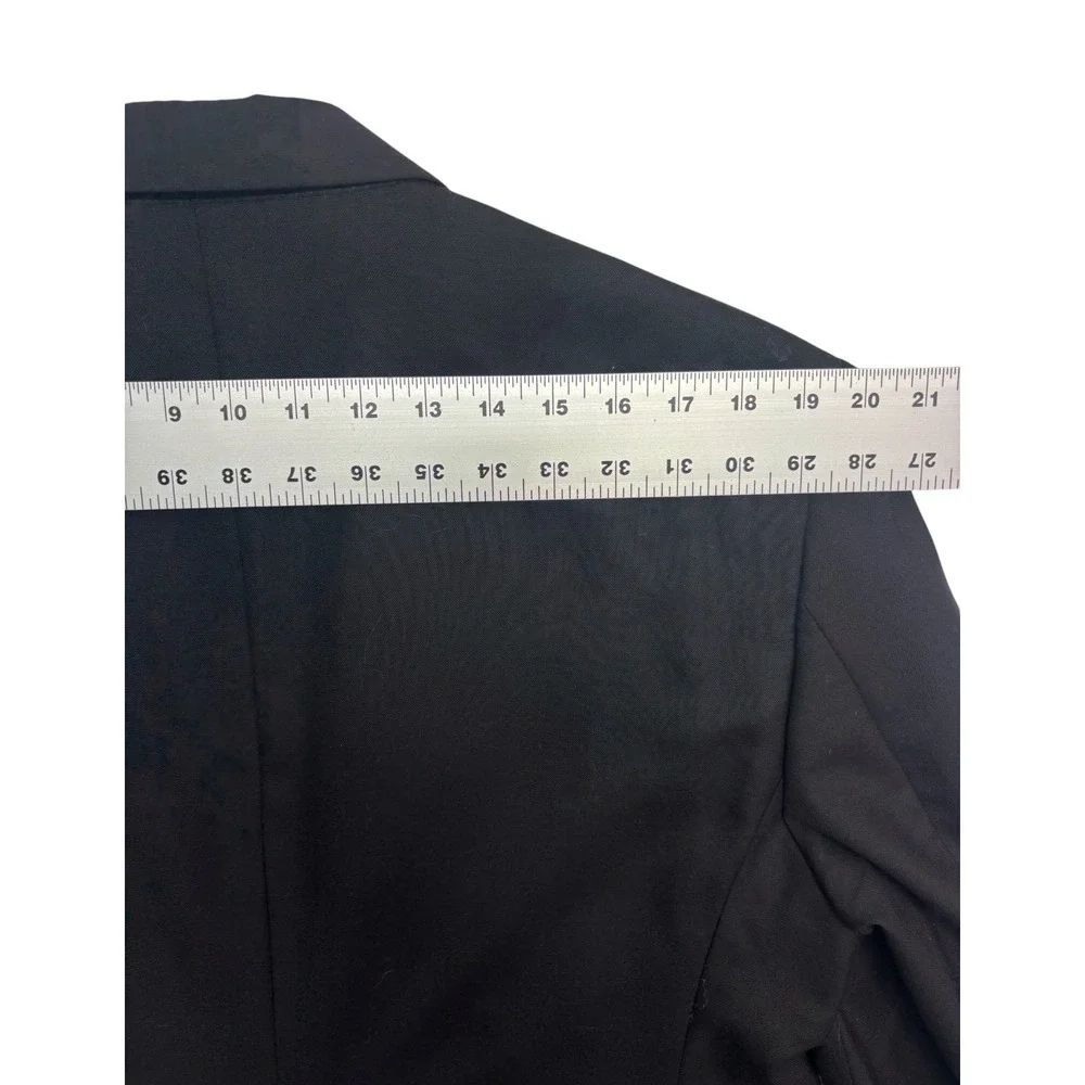 Jos A Bank 44S 38x29 Black Tuxedo 2pc Pant Suit Wool Formal Evening Dinner Tux